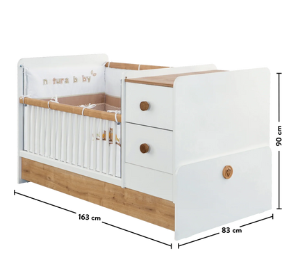 Трансформираща бебешка кошара Natura Baby St (75/160см)