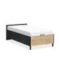 Легло с база без табла Black (100/200см)