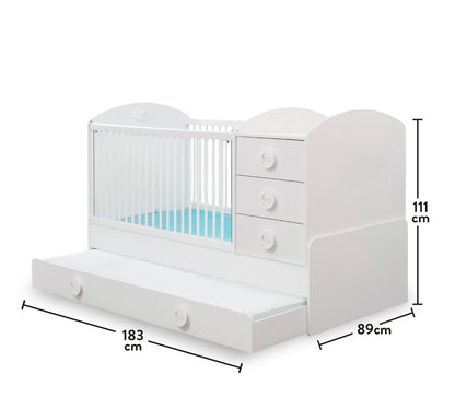 Трансформираща бебешка кошара Baby Cotton Sl (80/180см)